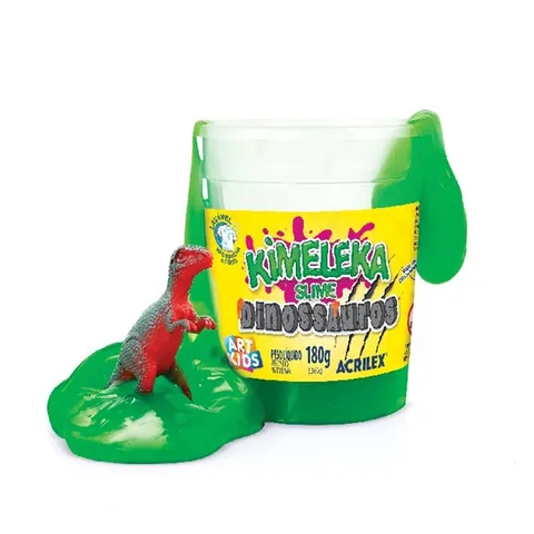 Kimeleka Slime Art Kids dinossauro surpresa 180g Acrilex