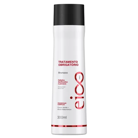 Eico Professional Shampoo Cronograma Reconstrução Reparação Sem Sal Tratamento Obrigatório 300ml