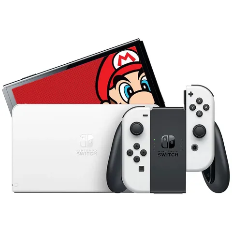 Nintendo Switch Oled 64GB 1x JoyCon Branco e8206Standard HEGSKAAAA