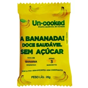Bananada Uncooked 20G Sem Açucar Doce Saudavel