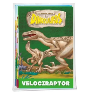 Solapa Média de Histórias Pct com 08 temas diferentes Dinossauros