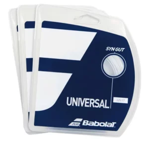 Corda Babolat Synthetic Gut Universal 17L 125mm Branca Set Individual Pack com 03 Unidades