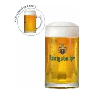 Caneca Cerveja Chopp Frases Konigsbacher 040 Vidro 490ml