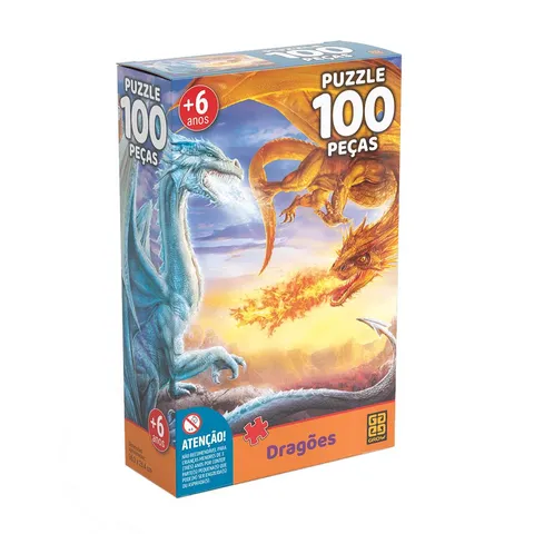 Puzzle 100 peças Dragões