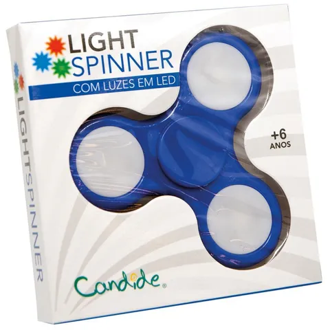 Fidget Spinner Com Luzes Azul