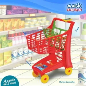 Carrinho de Mercado Infantil Market Vermelho Magic Toys 872