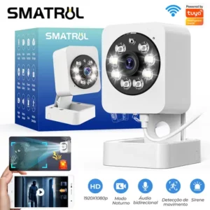 SMATRUL 1080p Câmera Tuya Smart Indoor Home Segurança PIR De Detecção De Movimento Humano Vigilância Wifi Cctv