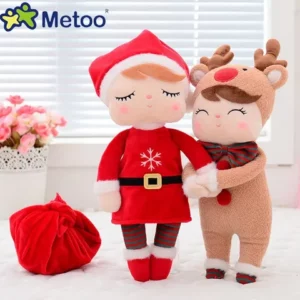 Metoo 34cm Elk Angela Brinquedos De Pelúcia Para Crianças Natal Boneca Coelho Aniversário Das Meninas