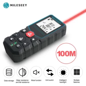 Milhaseey X5 40M 60M 80M 100M Rangefinder Handheld Digital Medidor De Distância Do Laser Portátil Medida Ferramentas Para Home Mobiliário Area De Comprimento De Teste De Volume Bateria Alimentado