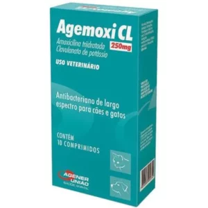 Agemoxi CL 250mg Agener União com 10 comprimidos
