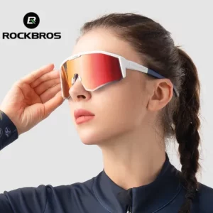 Óculos De Passeio ROCKBROS Miopia Polarizada Colorida Homens E Mulheres Windbreak Sand Cycling Running Outdoor Sports Glasses