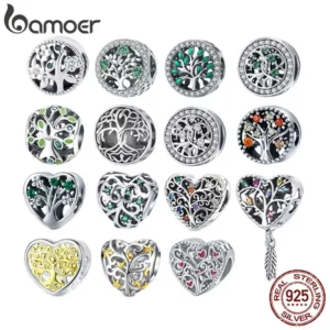 Bamoer Silver 925 Spring Series Tree of Life Beads DIY Gifts Fashion Accessories Fit wth Bracelet