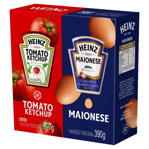 Promo Pack Heinz ketchup 397g Maionese 390g