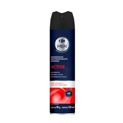 Desodorante Aerossol Masculino Soft Active Carrefour 150 ml