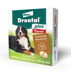 Vermífugo Drontal Plus Cães C 2 Comprimidos 35kg
