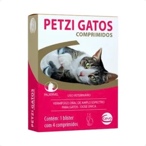 Petzi Gatos 4 Comprimidos Vermífugo Oral P Gatos