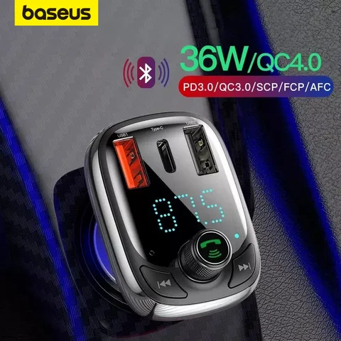 Baseus Transmissor FM de carro Bluetooth