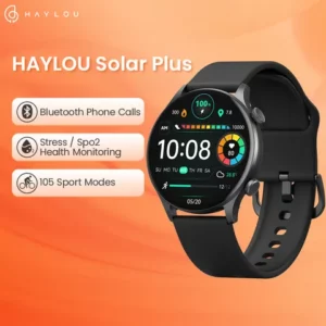 Relógio Inteligente HAYLOU Solar Plus 143 Mostrador AMOLED Bluetooth Chamada Telefônica Smartwatch Monitor De Saúde IP68 Esportivo À Prova Dágua