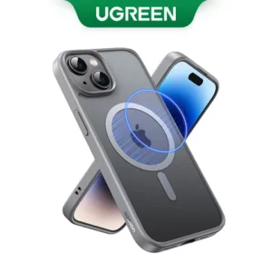 Estojo De Telefone UGREEN MagSafe Para iPhone Série 15 Magnético Cinza Protetor AntiColisão 1515 Pro Max