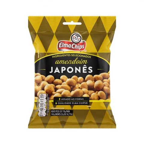 Amendoim Elma Chips Japonês 145g