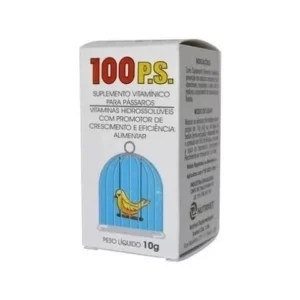 100 Ps Nutrivet Suplemento Vitamínico para Pássaros 10 g