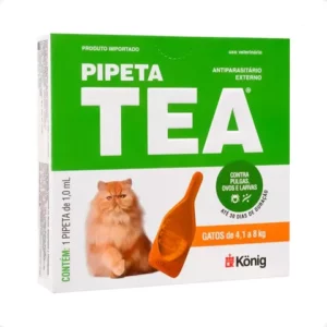 Tea Pipeta 1 mL Antiparasitário para Gatos 41 até 8 Kg 1 Pipeta