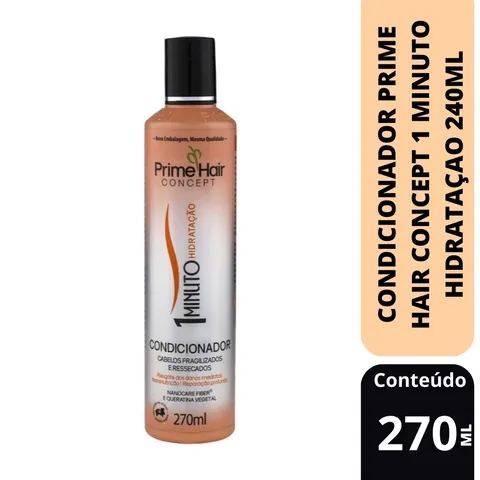 CONDICIONADOR PRIME HAIR CONCEPT 1 MINUTO HIDRATAÇAO 270ML
