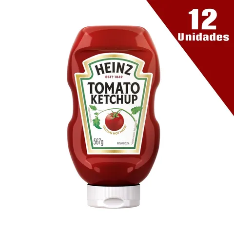 Kit 12 Ketchups Heinz Tradicional 567g