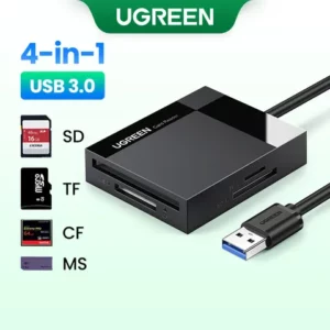 Leitor De Cartões UGREEN 4 Em 1 USB 30 C SD Micro TF CF MS Adaptador Flash Para PC Portátil Inteligentes Multi OTG