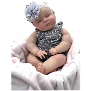 NPK 50CM Corpo Inteiro De Vinil Silicone Reborn Boneca Menina Dormindo Bebê RecémNascido Joseph Veias 3D Pele Visível À Prova Dágua Brinquedo De Banho