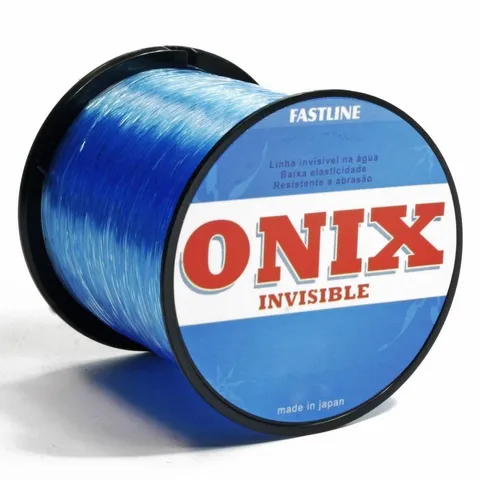 Linha Monofilamento Onix Invisible 500 metros Azul FastLine 047mm