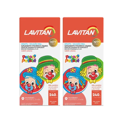 Lavitan Infantil Patati Patatá Solução Oral Laranja 2CX