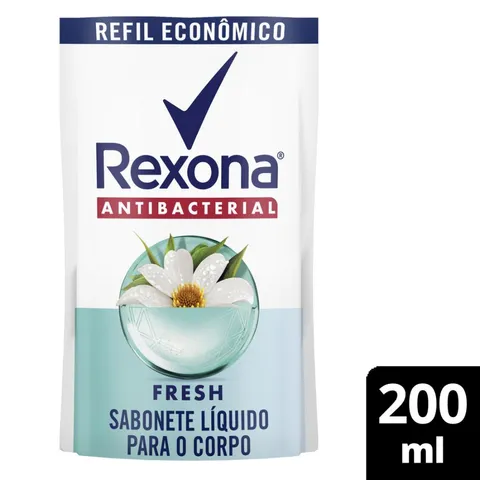 Refil Sabonete Líquido Rexona Fresh Antibacterial com 200ml
