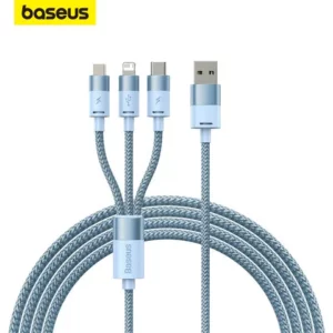 Cabo USB Baseus 35A 3 Em 1 Para iPhone Samsung