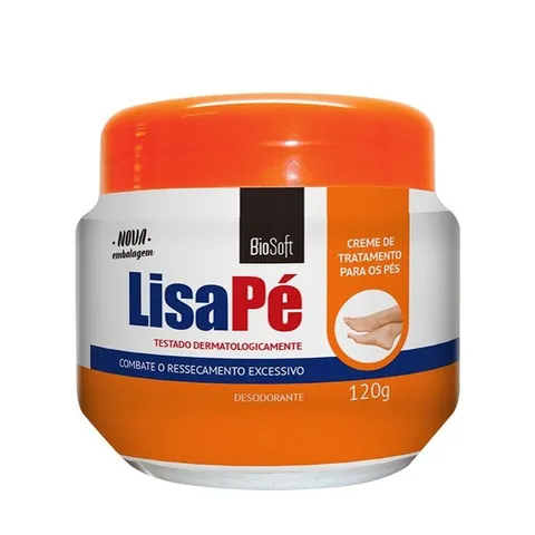 Creme Hidratante Para Pés Tratamento Lisa Pé Bio Soft 120g