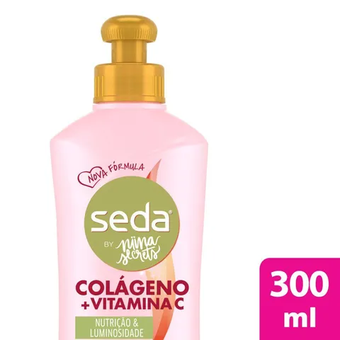 Creme para Pentear Seda Colágeno e Vitamina C by Niina Secrets 300ml