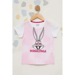 Camiseta Infantil Feminina Pernalonga
