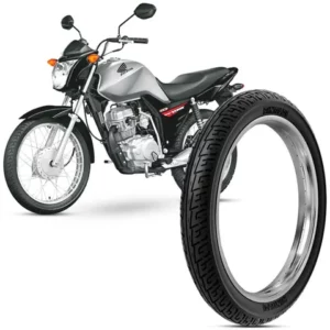 Pneu Moto Honda Cg Fan Rinaldi 27518 42p Bs 32 Dianteiro