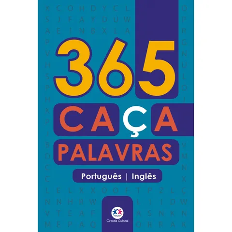 Livro 365 caçapalavras portuguêsinglês Capa comum Ciranda Cultural