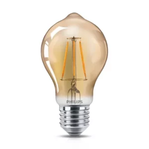 Lampada Led Filamento Bulbo A60 45W 127V E27 2700K Luz Amarela Philips