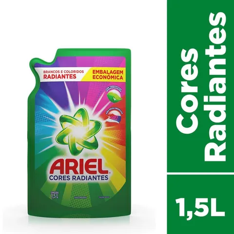 Refil Sabão Líquido Ariel Cores Radiantes 15L