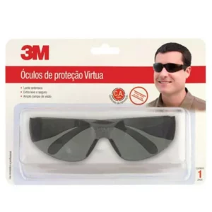 Óculos Proteção Virtua Lente Cinza AntiRisco 3M