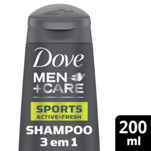 Shampoo 3 em 1 Dove MenCare Sports com 200ml