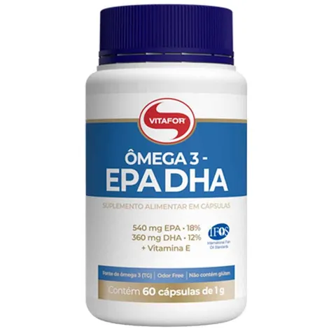 Ômega 3 EPA DHA Vitafor 60 Cápsulas De 1000mg