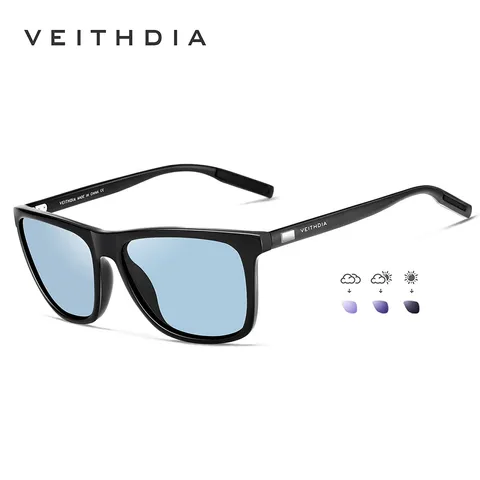 VEITHDIA Marca Retro Al TR90 Óculos De Sol De Lente Polarizada Para HomensMulheres 6108