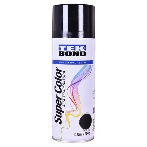 Tinta Spray Preto Fosco Tekbond 350ml 250g