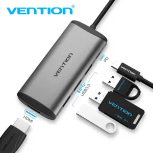 Vention USB C HUB 5in1 USB C Adapter with 4K USB C to HDMI 3 USB 30 Ports PD Charging Port for MacBook Pro ChromeBook