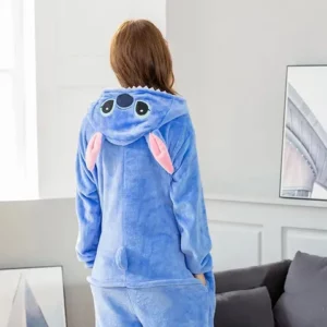 Macacão Pijama com Capuz de Desenhos Animados
