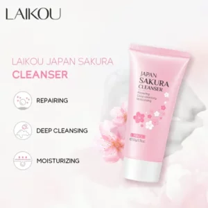 Sabonete Facial LAIKOU Japan Sakura Para Pele Seca Oleosa 50g