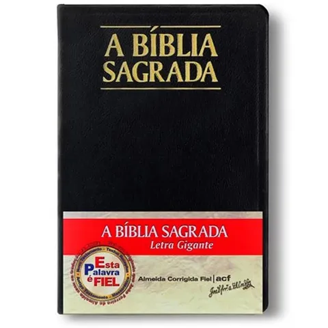 Bíblia Sagrada ACF Letra Gigante Capa Preta C Índice